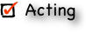  Acting