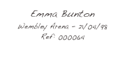 Emma Bunton
Wembley Arena - 21/04/98
Ref: 000064